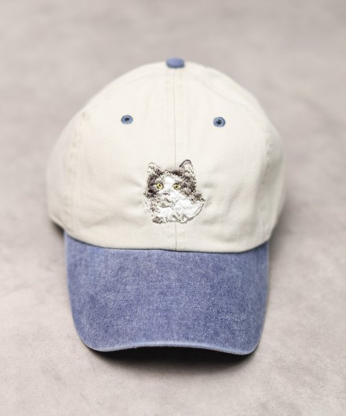 ar/mg(エーアールエムジー)/【W】【NH－1200ANI】【it】【RIVER UP】ANIMAL EMBROIDERY PIGMENT DYE BASEBALL LOW CAP/その他系1