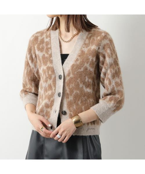 GANNI(ガニー)/GANNI カーディガン Leopard Jacquard Cardigan K1976 2596/その他