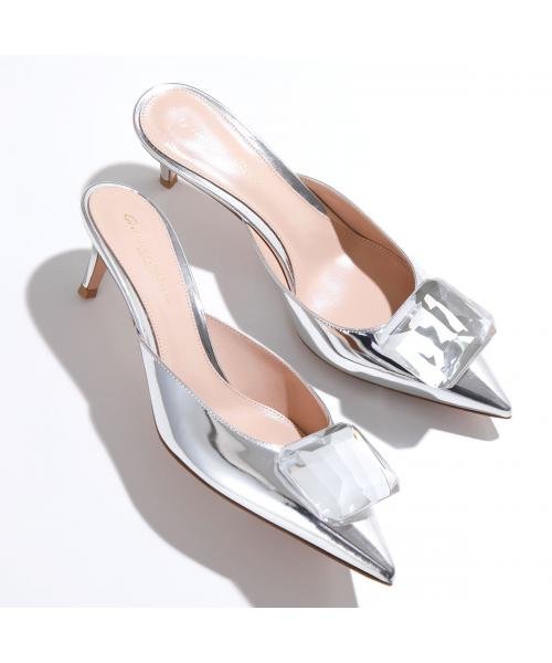 gianvito rossi フラワープリントサンダル（ジャンヴィト ロッシ新作  