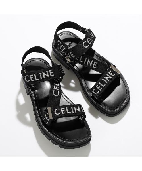 CELINE サンダル LEO STRAPPY 346742208C ベルクロ ストラップ - 公式 