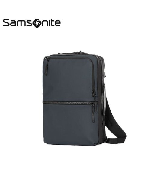 Samsonite(サムソナイト)/サムソナイト ビジネスリュック メンズ ブランド 50代 40代 軽量 撥水 黒 通勤 A4 2WAY ビジネスバッグ Samsonite HT7－09001 /ネイビー