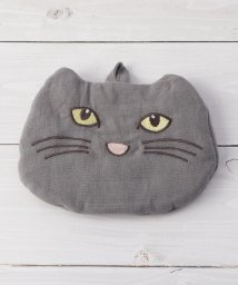 one'sterrace(ワンズテラス)/◆【ワンズテラスオリジナル】ねこ 刺繍ポットホルダー/グレー（912）