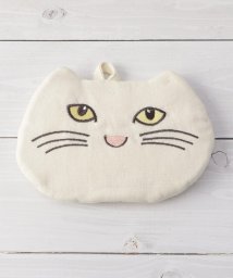 one'sterrace(ワンズテラス)/◆【ワンズテラスオリジナル】ねこ 刺繍ポットホルダー/アイボリー（904）