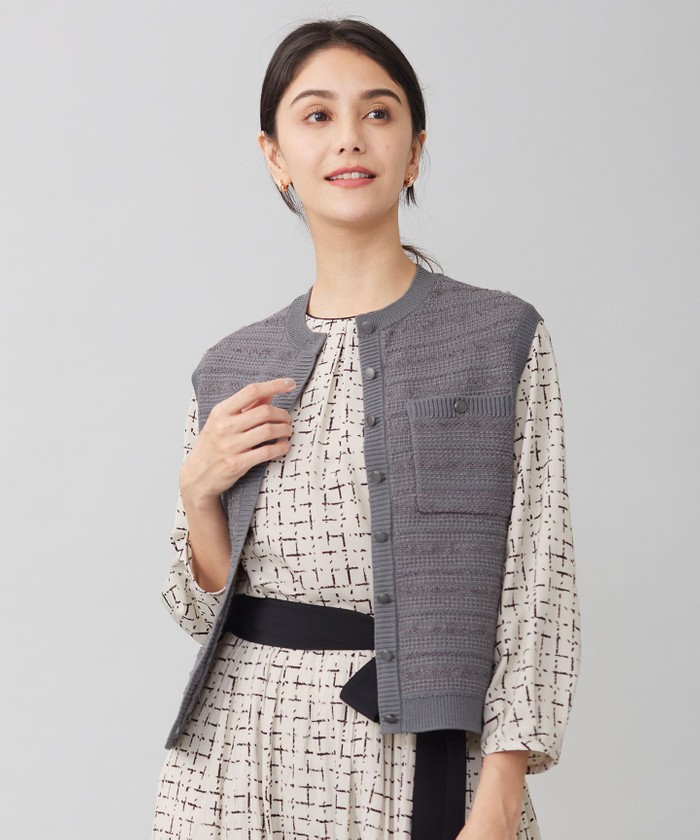 グレー系｜ジレ・ベスト｜自由区 (Lサイズ)(ジユウクエル)｜阪急百貨店