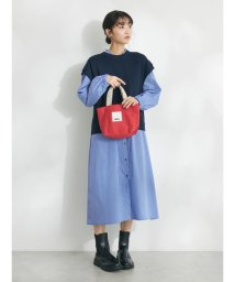 CRAFT STANDARD BOUTIQUE(クラフトスタンダードブティック)/【洗える】ニットベスト+シャツワンピース－SET/ネイビー