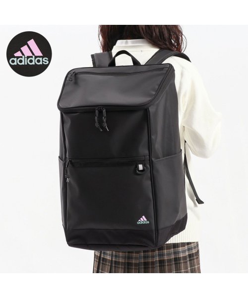 Adidas(アディダス)/アディダス リュック adidas バックパック リュックサック ボックス スクエア PC 大容量 34L A3 B4 A4 中学生 高校生 学生 67443/パープル