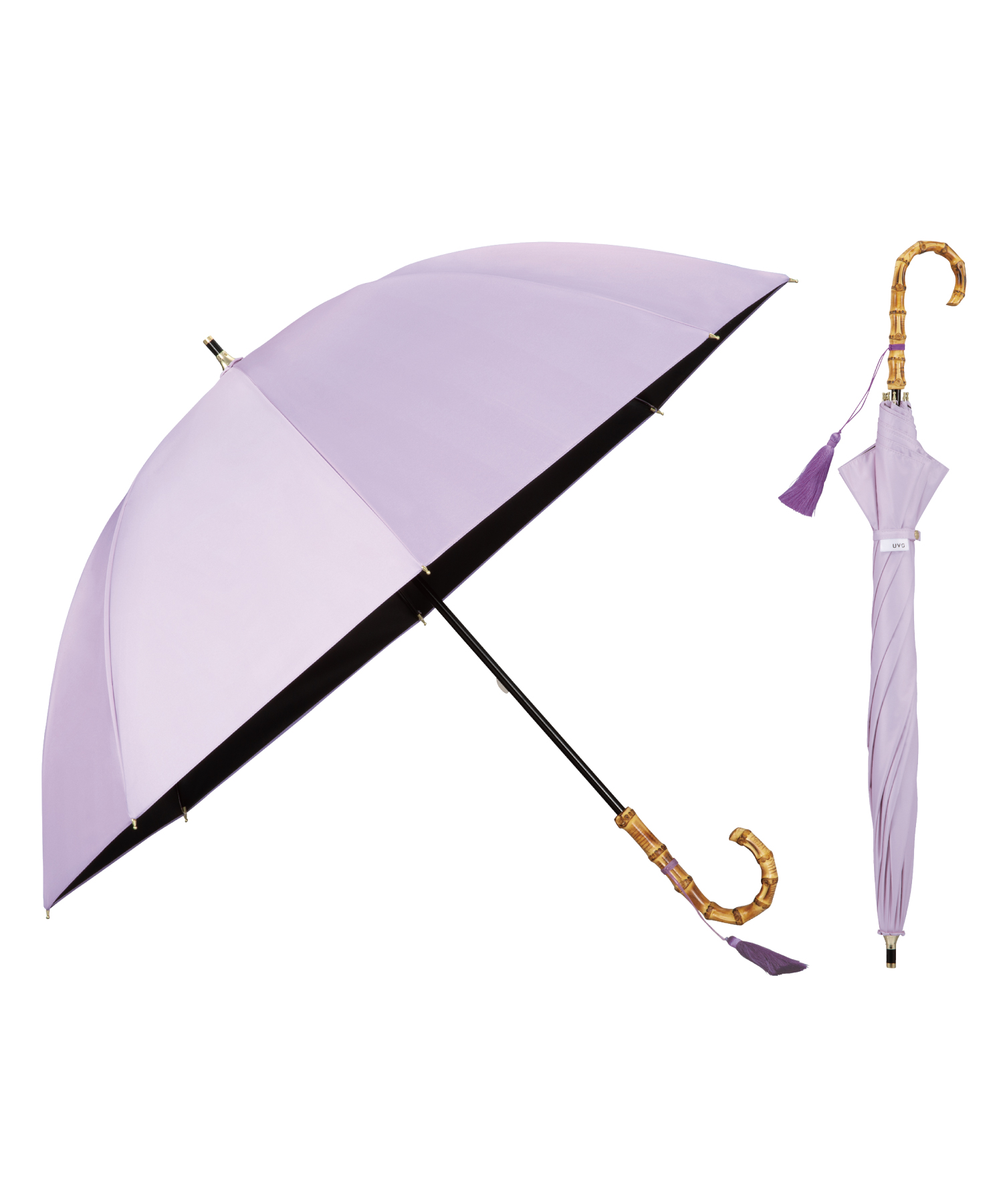 【Wpc.公式】日傘 UVO（ウーボ）8本骨 無地タッセル 55cm 完全遮光 UVカット100％ 遮熱 晴雨兼用 大きめ 晴雨兼用日傘 レディース  長傘
