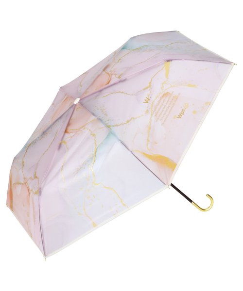 Wpc．(Wpc．)/【Wpc.公式】［ビニール傘］インクアートアンブレラ ミニ 親骨49cm 傘 レディース 雨傘 折り畳み傘 おしゃれ 可愛い 女性 通勤 通学/ピンク