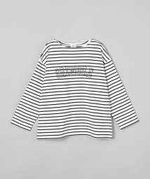 coen(coen)/カレッジプリントバスクシャツ/BLACK