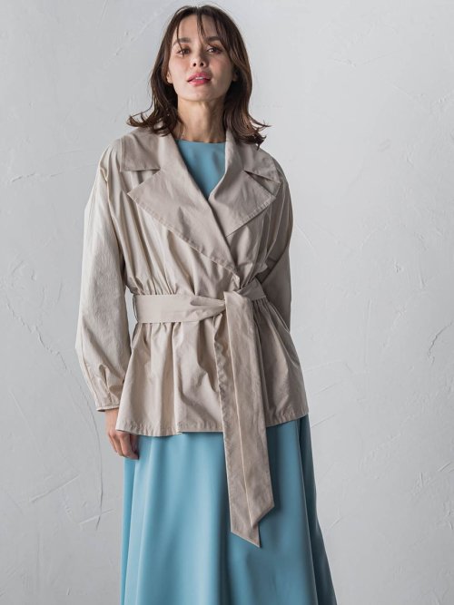 ファリーロ撥水ショートトレンチ≪手洗い可能≫ 