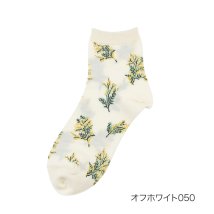 MACKINTOSH PHILOSOPHY/福助 公式 ソックス クルー丈 レディース MACKINTOSH PHILOSOPHY(マッキントッシュ フィロソフィー) ミモザ柄 レディース 婦人 女性 f/505894046