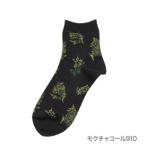 MACKINTOSH PHILOSOPHY/福助 公式 ソックス クルー丈 レディース MACKINTOSH PHILOSOPHY(マッキントッシュ フィロソフィー) ミモザ柄 レディース 婦人 女性 f/505894046