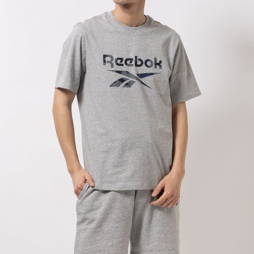 Reebok(Reebok)/モーション カモ Tシャツ / RI MOTION AOP T－SHIRT /グレー