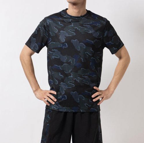 Reebok(リーボック)/トレイン モーション カモ テック Tシャツ / TRAIN MOTION CAMO TECHTEE /ブラック