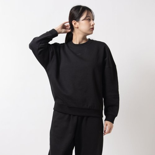 Reebok(リーボック)/ラックス オーバーサイズ クルーネック / LUX OVERSIZED CREW /ブラック