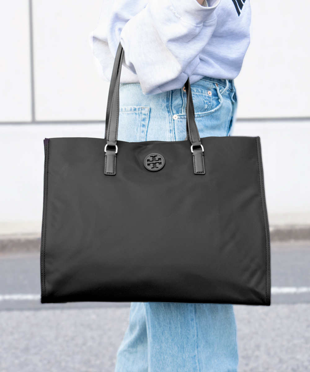 TORY BURCH トリーバーチ トートバッグ ナイロン ロゴ A4可