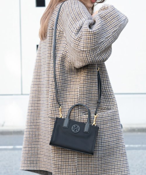 TORY BURCH(トリーバーチ)/TORY BURCH トリーバーチ ELLA NYLON MINI TOTE エラ ナイロン ミニ トート バッグ 斜めがけ ショルダー バッグ 2WAY/ブラック