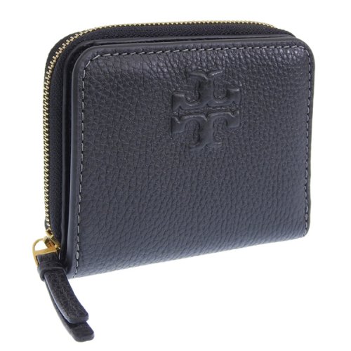 TORY BURCH(トリーバーチ)/TORY BURCH トリーバーチ THEA テア 二つ折り 財布 レザー/ブラック