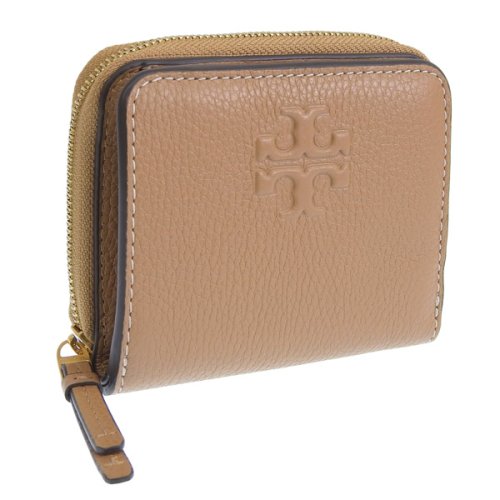 TORY BURCH(トリーバーチ)/TORY BURCH トリーバーチ THEA テア 二つ折り 財布 レザー/ベージュ