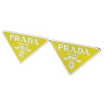 PRADA/PRADA プラダ SMALTO JEWELS トライアングル ロゴ イヤリング/505895244