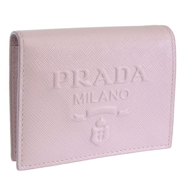 PRADA プラダ SAFFIANO EMBOSS WALLET サフィアーノ レザー エンボス 二つ折り 財布