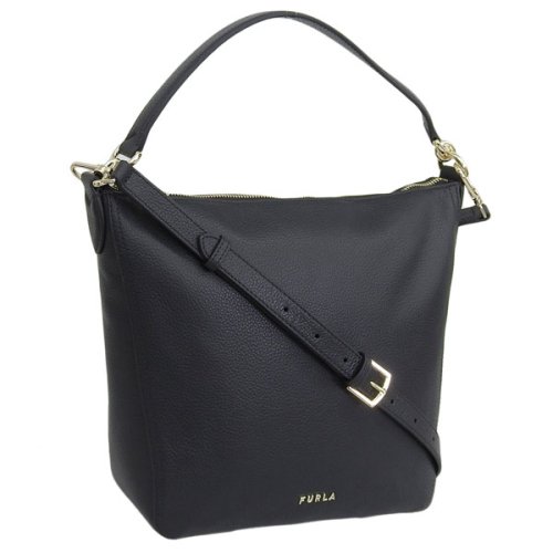 FURLA(フルラ)/FURLA フルラ ATENA HOBO S BAG アテナ ホーボー ハンド バッグ 斜めがけ ショルダー バッグ 2WAY レザー /ブラック