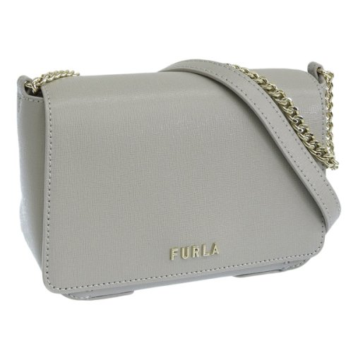 FURLA(フルラ)/FURLA フルラ MAYA CROSSBODY MINI BAG マヤ クロスボディ ミニ 斜めがけ ショルダー バッグ レザー/グレー