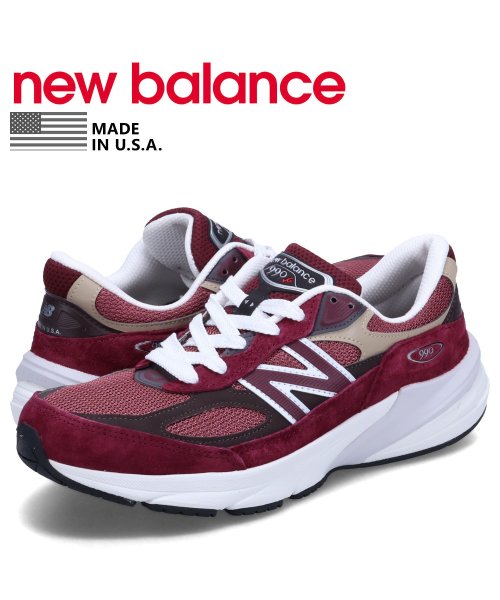 new balance(ニューバランス)/ニューバランス new balance 990 スニーカー メンズ Dワイズ MADE IN USA バーガンディー U990BT6/その他