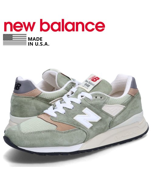 new balance(ニューバランス)/ニューバランス new balance 998 スニーカー メンズ Dワイズ MADE IN USA グリーン U998GT/その他