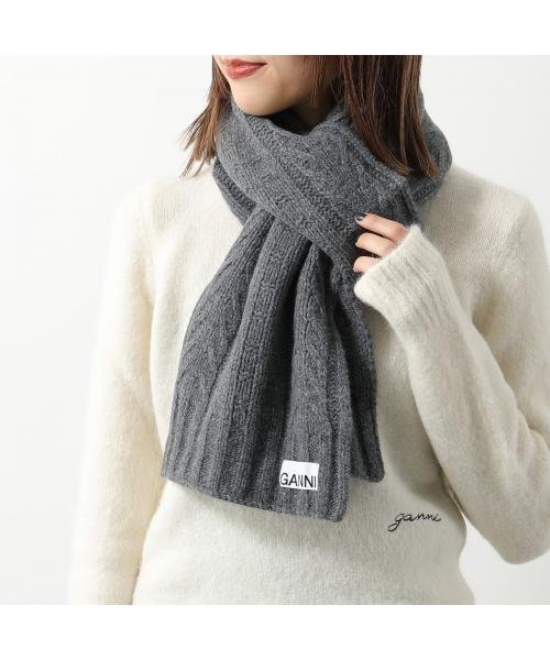 GANNI マフラー Cable Scarf ケーブルスカーフ A5113 A5364 5888 Cable GANNI マフラー Scarf ケーブルスカーフ A5113 A5364