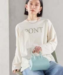 SHIPS WOMEN(シップス　ウィメン)/ローズ ペトール ロング スリーブ プリント TEE 24SS ◇/オフホワイト