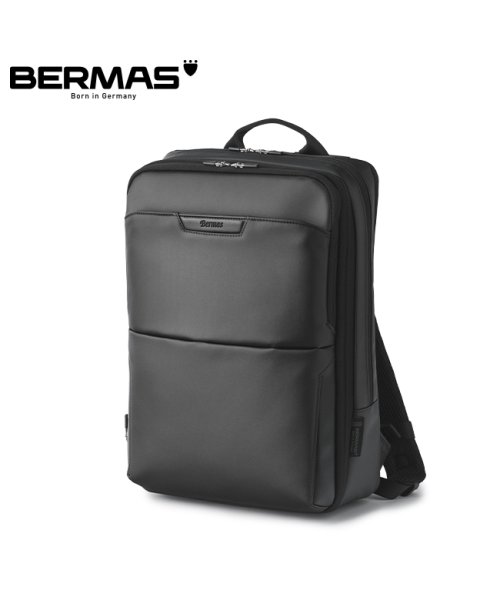 BERMAS(バーマス)/バーマス ディルートフレックス ビジネスリュック 2室 拡張 9L/14L 軽量 撥水 メンズ ブランド BERMAS DULITE FLEX 60642/ブラック
