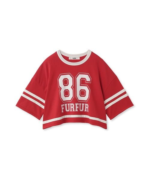FURFUR(FURFUR)/オーバーフットボールTシャツ/RED
