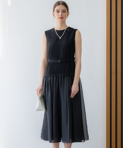 【APPLAUDIR】クリアジョーゼットコンビ ドレス ドレス U2365326218(18216円)