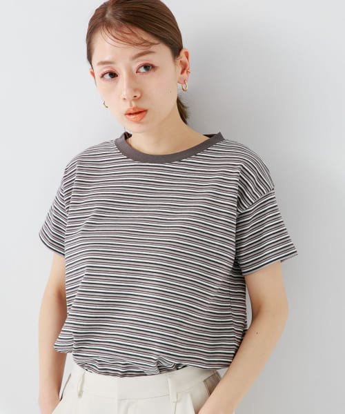 URBAN RESEARCH Sonny Label(アーバンリサーチサニーレーベル)/STAR&STRIPE　MULTI BORDER T－SHIRTS/GREY