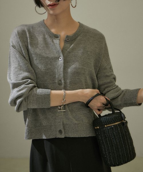 スパークルリネンラメカーディガン(505896378) | サロン アダム エ  