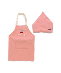 ampersand(アンパサンド)/エプロン・三角巾セット/ピンク