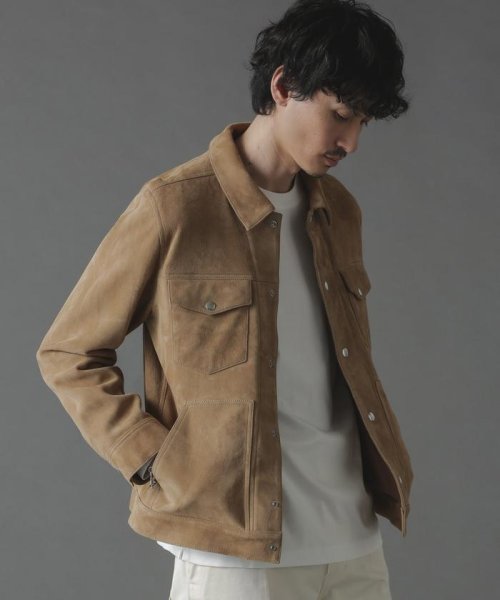 ゴートスウェードトラッカージャケット 