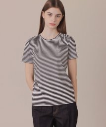 MACKINTOSH LONDON(MACKINTOSH LONDON（レディース）)/【エクラ掲載】【The Essential Collection】コットンスムース半袖Tシャツ/ネイビーボーダー