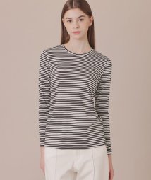 MACKINTOSH LONDON(MACKINTOSH LONDON（レディース）)/【The Essential Collection】コットンスムース長袖Tシャツ/ネイビーボーダー