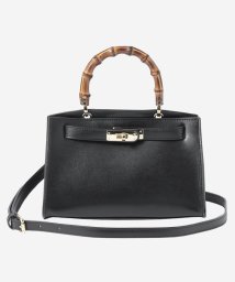 MACKINTOSH LONDON(MACKINTOSH LONDON（レディース）)/【エクラ掲載】バンブーハンドルレザーショルダー/ブラック