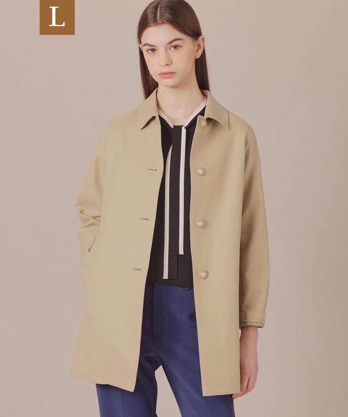 マッキントッシュ ロンドン ステンカラーコート ベージュ サイズ LL L】【BANTON/バントン】ハイブリッドギャバジンステンカラー