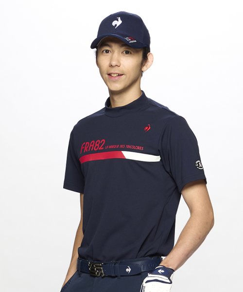 le coq sportif GOLF (ルコックスポルティフ（ゴルフ）)/【ストレッチフォーサー】モックネックシャツ/ネイビー