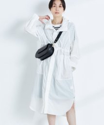 Rie Miller(リエミラー)/フード付きシャツコート/ホワイト