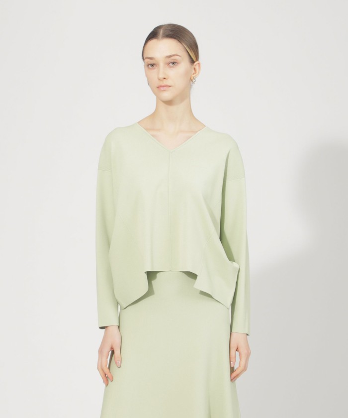 La maglia】 スクエアネック ニットプルオーバー(505877342)｜阪急