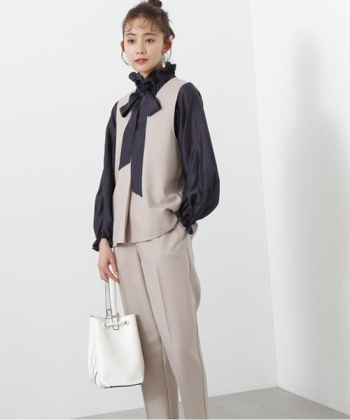 N Natural Beauty Basic(エヌナチュラルビューティベーシック)/タックジレセットアップ 24SS/ベージュ