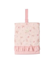 Kids Foret(キッズフォーレ)/【子供服】 Kids Foret (キッズフォーレ) 花・くま柄シューズケース・シューズバック・靴入れ  B13618/ピンク