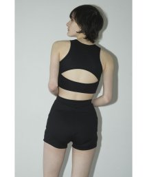 CLANE(クラネ)/AMERICAN SLEEVE SEPARATE SWIMWEAR/BLACK