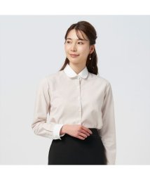 TOKYO SHIRTS/【ECOVERO(TM)】 形態安定 ラウンド衿 長袖 レディースシャツ/505897485