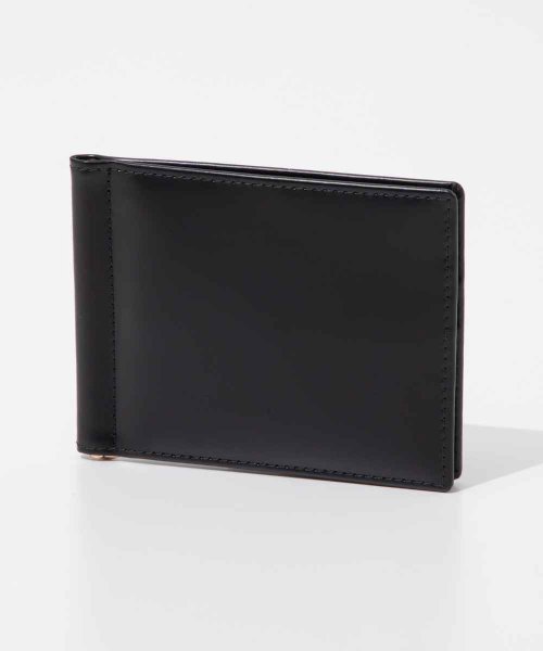 ETTINGER(エッティンガー)/エッティンガー ETTINGER BH787AJ 二つ折り財布 Money Clip Wallet メンズ 財布 マネークリップ ブライドルレザー ミニ財布 本/ブラック